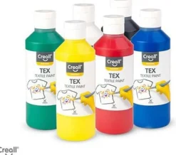 Textilfärg 250ml x 6 färger 6/fp