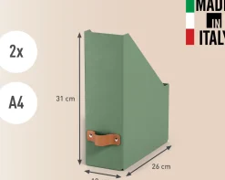 Tidskriftssamlare Leitz Puro grön 2/fp