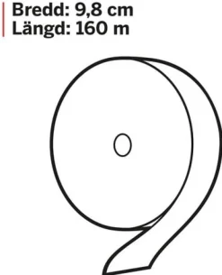 Toalettpapper KATRIN Plus Gigant S, 2-lager, 160m, 12/fp