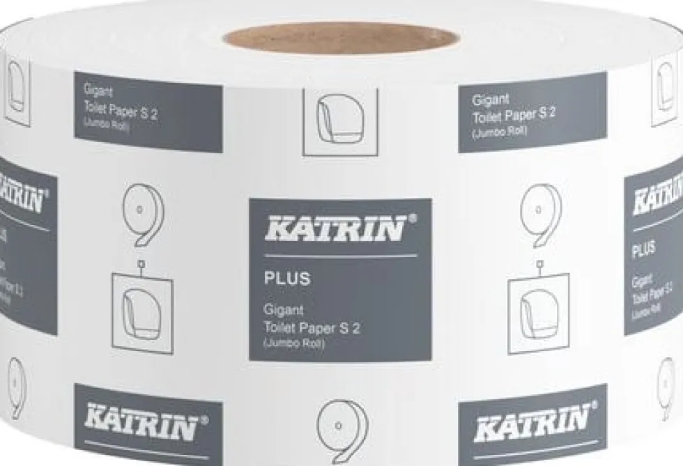 Toalettpapper KATRIN Plus Gigant S, 2-lager, 160m, 12/fp