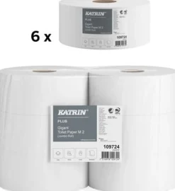 Toalettpapper KATRIN Plus Gigant M2, 2-lager, 310m, 6/fp