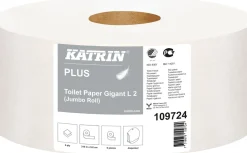 Toalettpapper KATRIN Plus Gigant M2, 2-lager, 310m, 6/fp