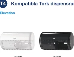 Toalettpapper TORK Premium T4, 2-lag, 50.4m, vit, 6/FP