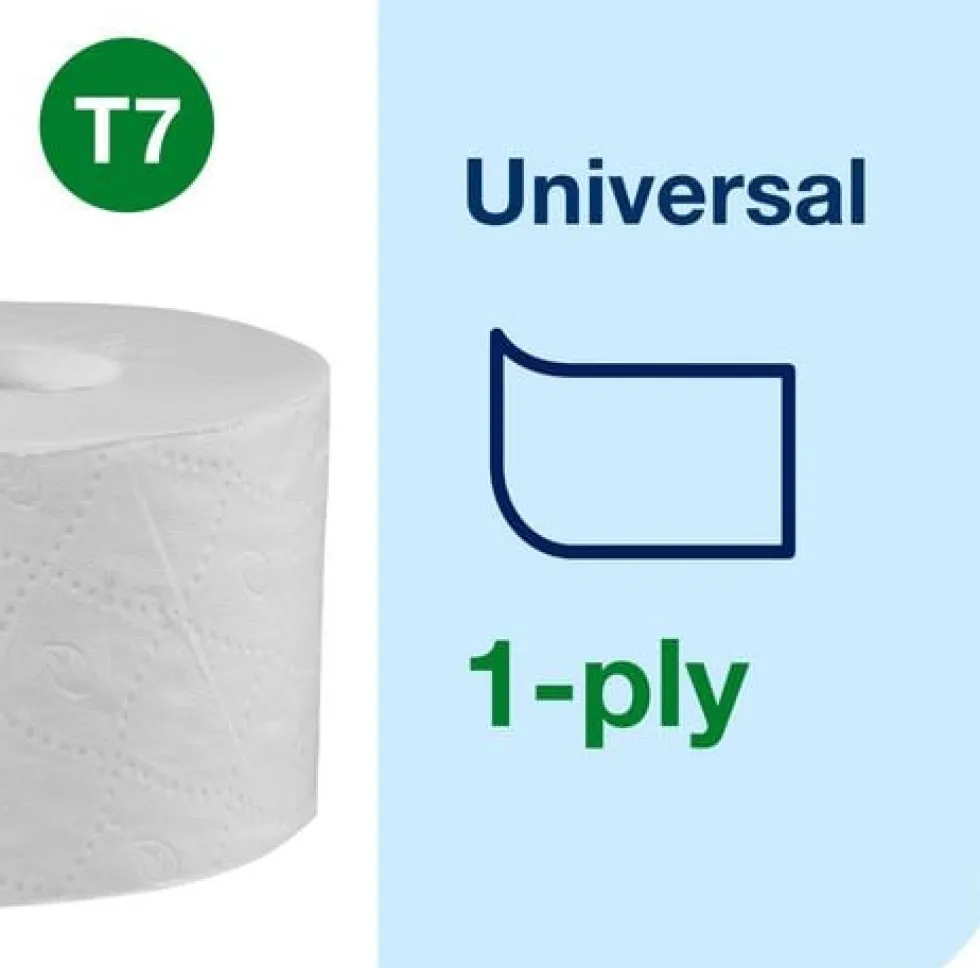 Toalettpapper TORK Uni T7 1-lag 24/krt