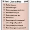 Toalettrengöring Taski Sani Clonet Free, 750ml