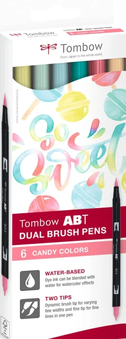 Tombow ABT Dual Brush 6C-4 Candy carton (6)