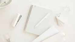 Tombow ballpoint pen MONO graph Lite smokey white