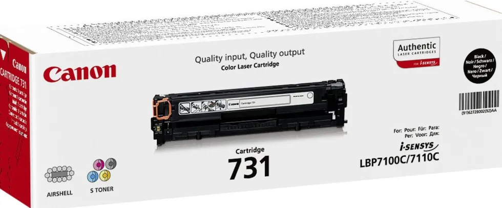 Toner CANON 6272B002 731 1,4K svart