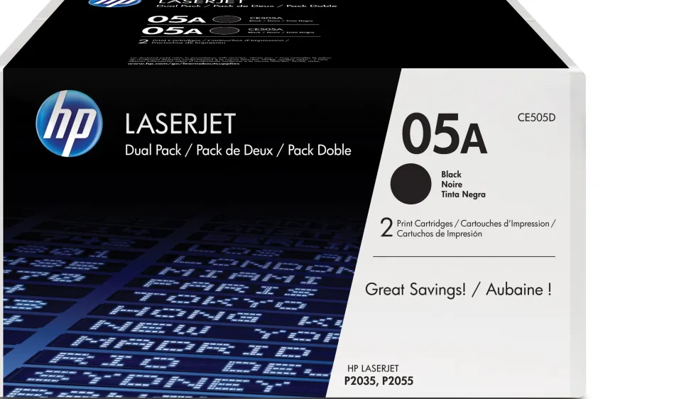 Toner HP CE505D 05A 4,6K svart 2/fp