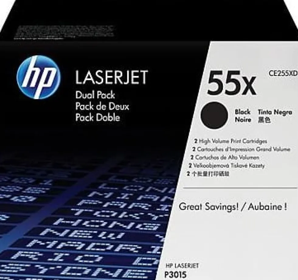 Toner HP CE255XD 55X 25K Svart 2/FP