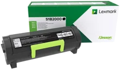 Toner LEXMARK 51B2000 Svart