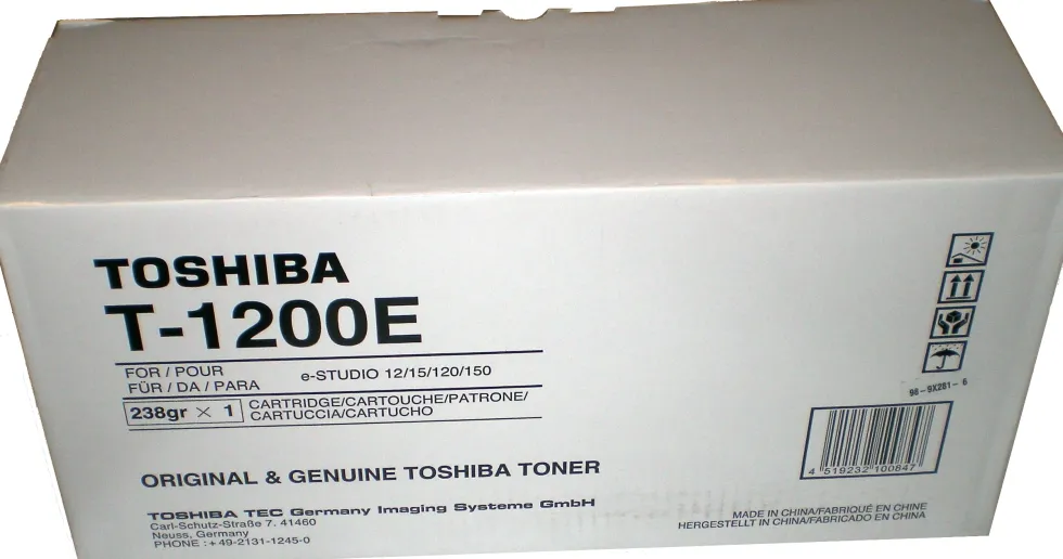 Toner TOSHIBA T-1200E svart