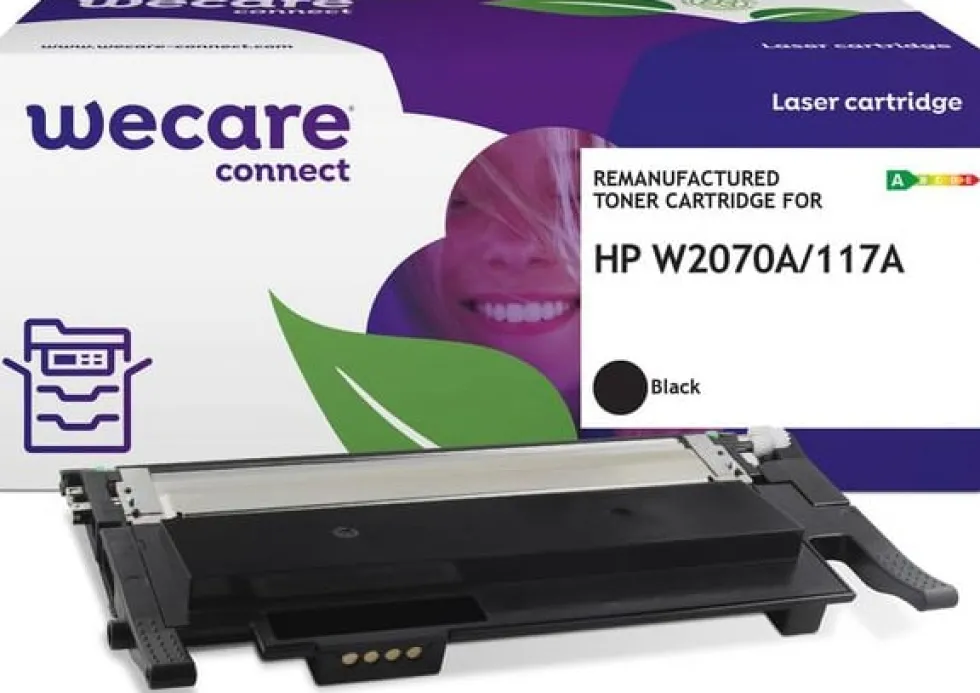 Toner WECARE HP W2070A 117A 1,6K svart