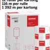 Torkrulle KATRIN Classic S1, centermatad, 1-lag, Ø13cm, 116m/rl, 12rl/FP