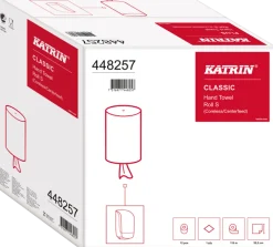 Torkrulle KATRIN Classic S1, centermatad, 1-lag, Ø13cm, 116m/rl, 12rl/FP
