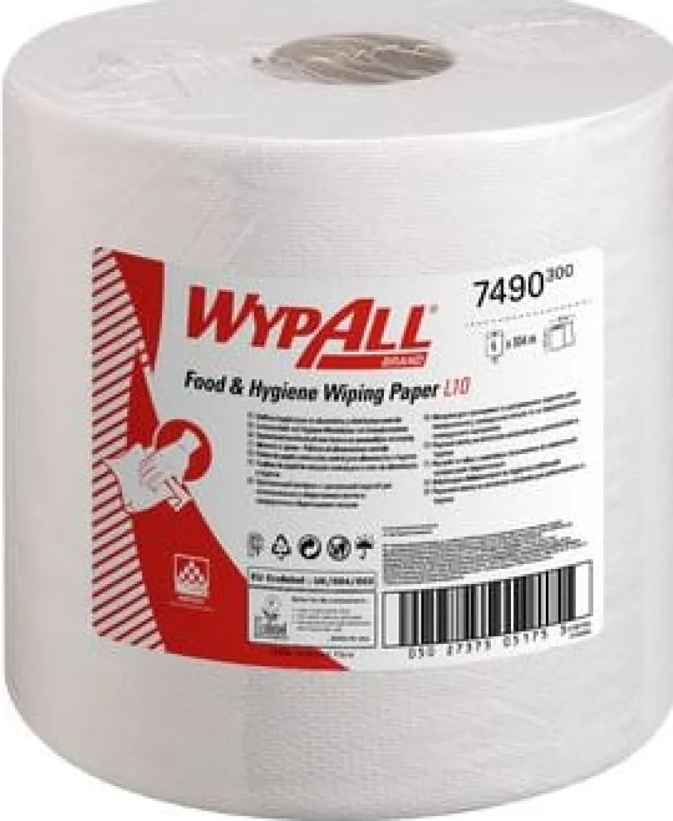 Torkrulle WYPALL® L10, 1-lag, vit 600/rl