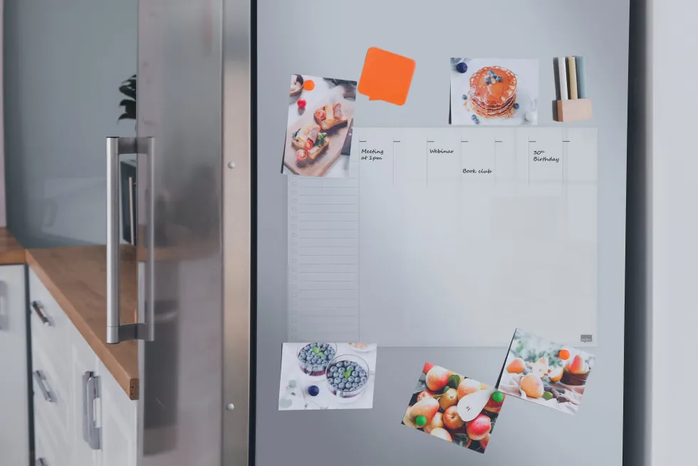 Transparent Mini Whiteboard veckoplan A4