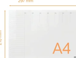 Transparent Mini Whiteboard veckoplan A4