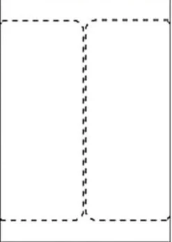 Transportetikett A4 Las. 105x220mm500/fp