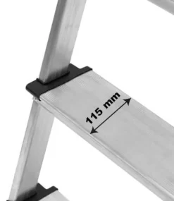 Trappstege SAFETOOL 3 steg aluminium