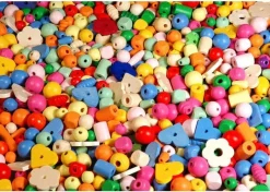 Träpärlmix Pastell, 750g