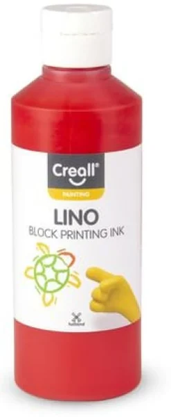 Tryckfärg Lino CREALL 250ml röd