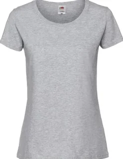 T-shirt FRUIT 195T dam gråmel 2XL