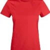 T-shirt funk CLIQUE 029039 dam röd 2XL
