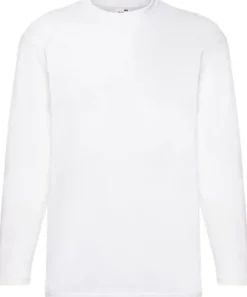 T-shirt Långärmad FRUIT vit 5XL