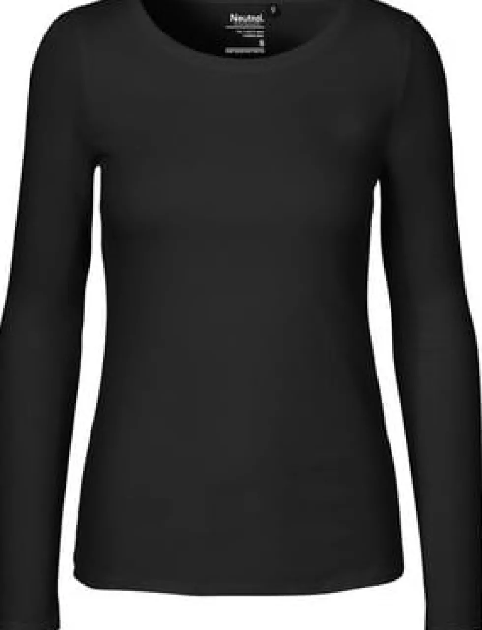 T-shirt LÄ O81050 GOTS dam svart M