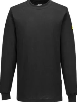 T-shirt Lä PORTWEST AS22 ESD svart S