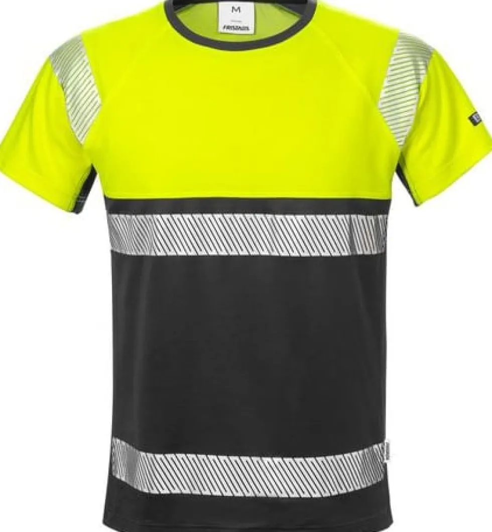 T-shirt varsel FRISTADS 7518 gul kl1 2XL