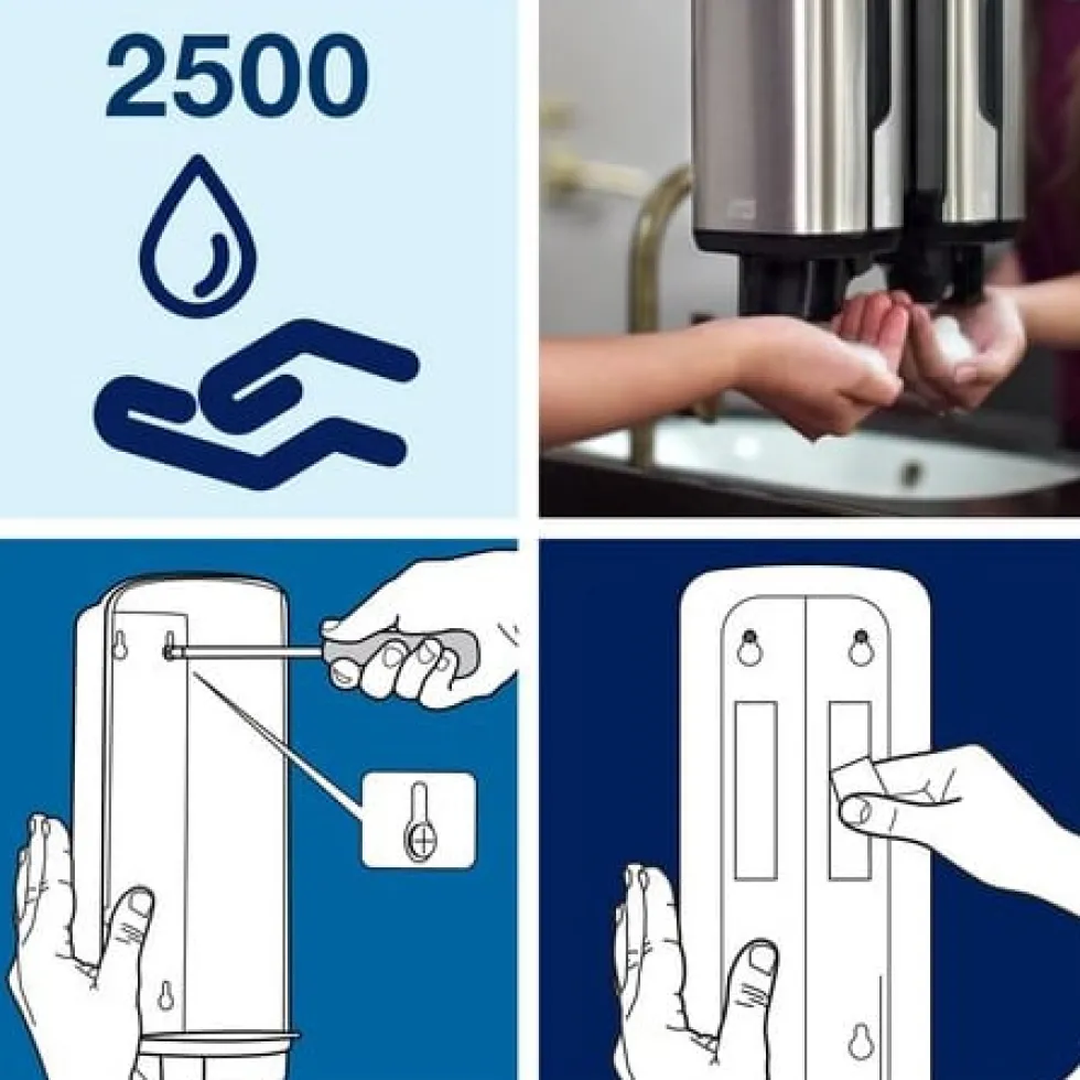 Tvåldispenser Skumtvål TORK S4, rostfri