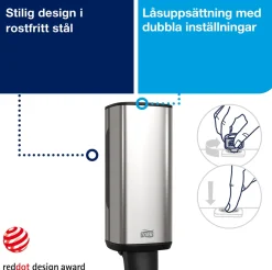 Tvåldispenser Skumtvål TORK S4, rostfri