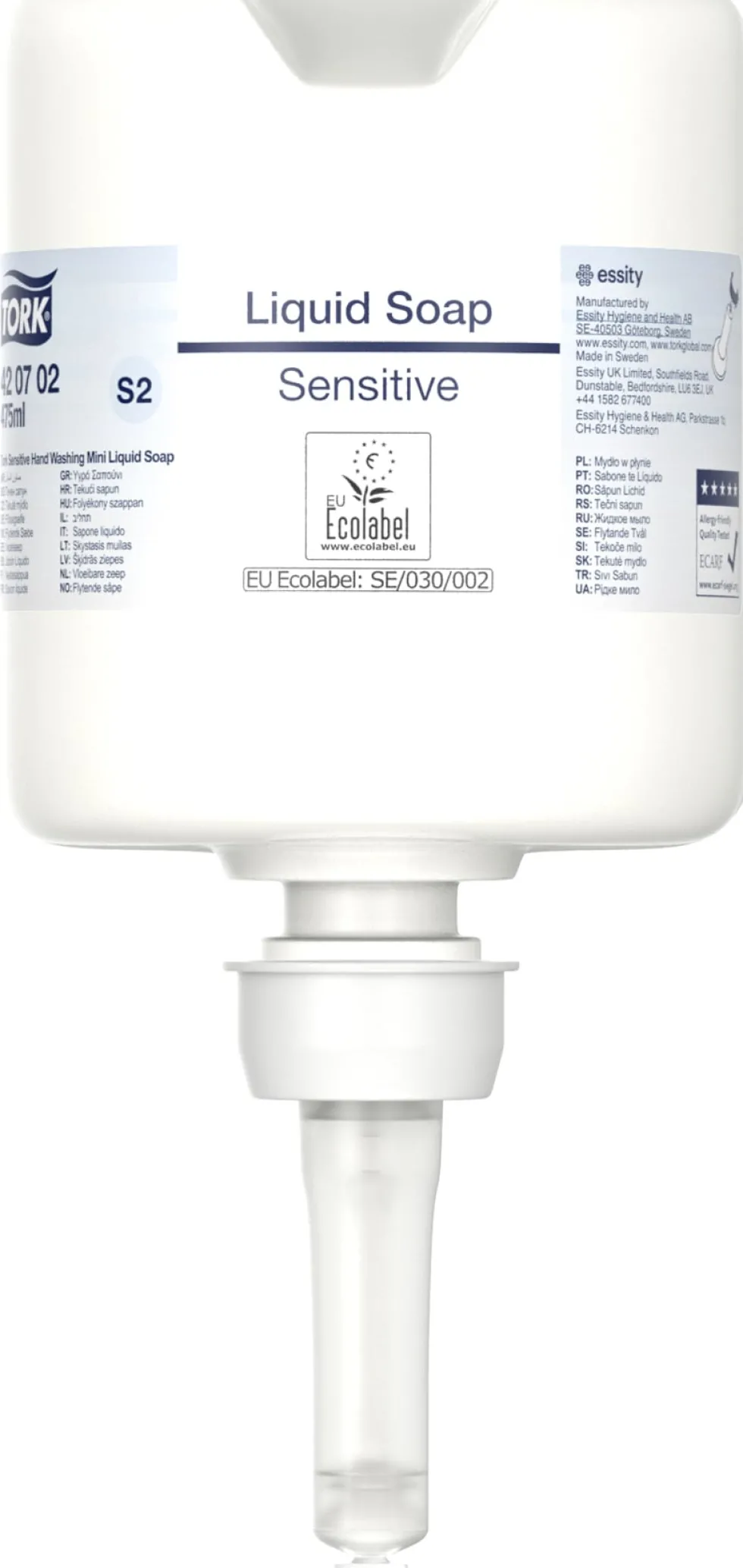 Tvål TORK S2 Sensitive Mini 475ml