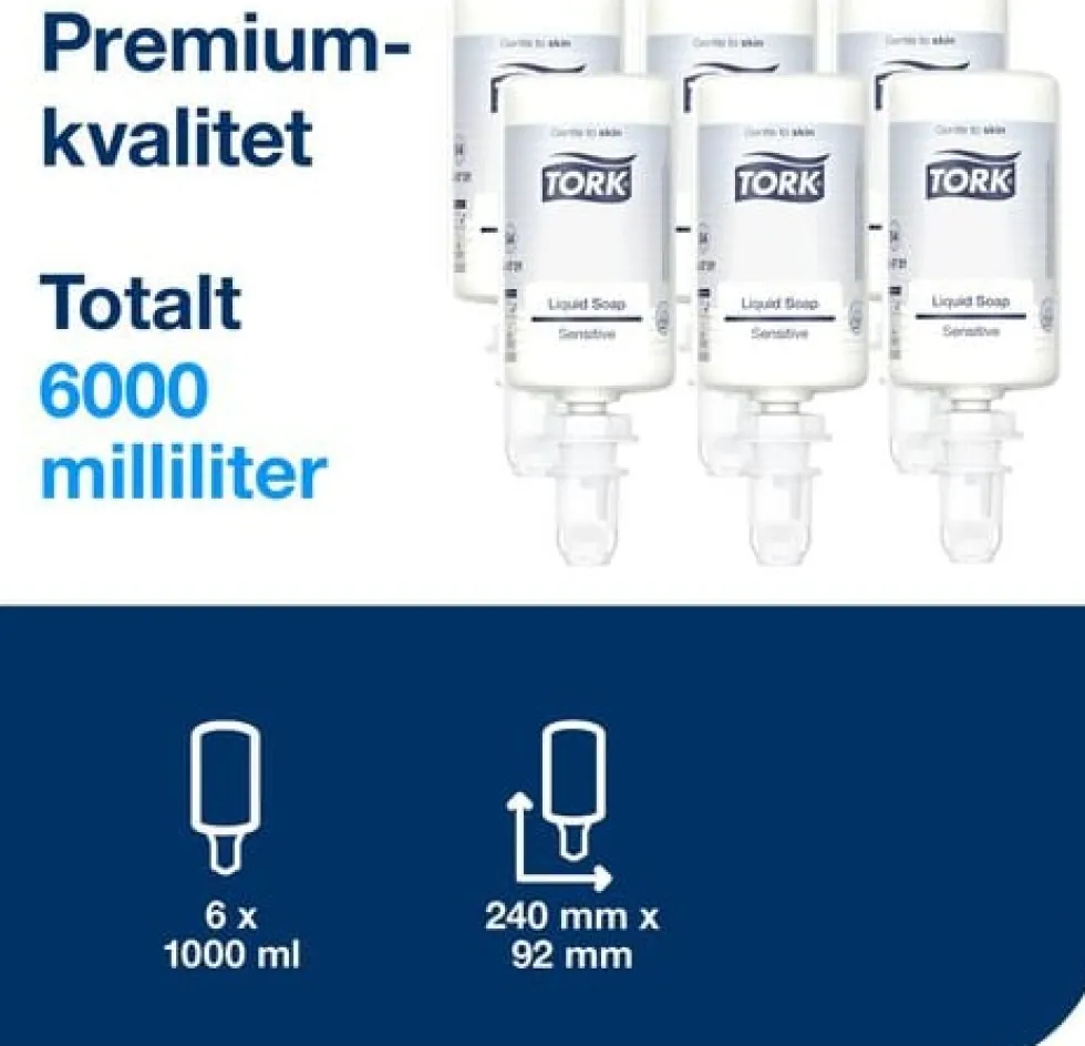 Tvål TORK S4 Sensitive oparfymerad 1L