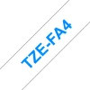 TZe tape 18mmx3m fabric tape blue/white