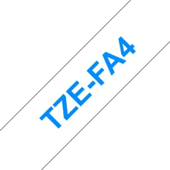 TZe tape 18mmx3m fabric tape blue/white