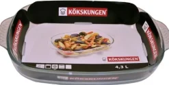 Ugnsform KÖKSKUNGEN glas 4,3L