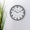 Unilux Clock Maxi Pop, Incl battery, Black