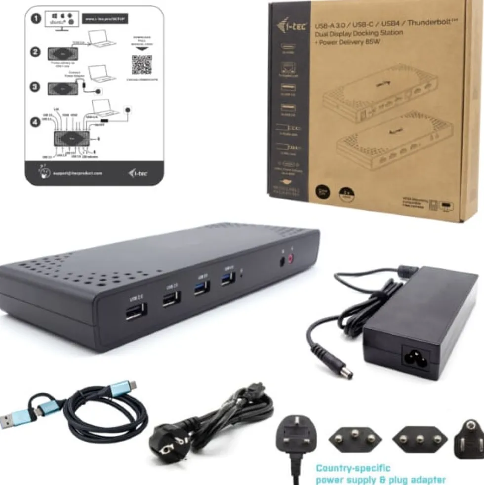 Univ dual dock 2xHDMI 6xUSB-A GLAN 100W PD