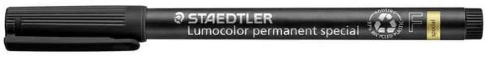 Universalpenna LUMOCOLOR F P spec svart