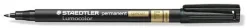 Universalpenna LUMOCOLOR F P spec svart