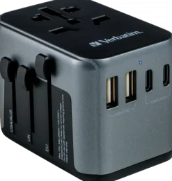 Universal travel adapter 1 X USB-C QC 3.0 2XUSB-C 2XUSB-A