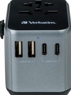 Universal travel adapter 1 X USB-C QC 3.0 2XUSB-C 2XUSB-A