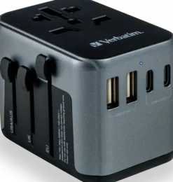 Universal travel adapter 1 X USB-C QC 3.0 2XUSB-C 2XUSB-A