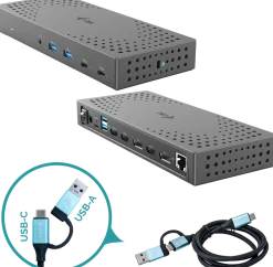 Univ triple dock 2xDP 3xHDMI 2xUSB-C 4xUSB-A GLAN 100W PD
