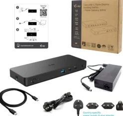 USB-C triple dock 2xDP 1xHDMI 4xUSB-A 2xUSB-C GLAN 100W PD