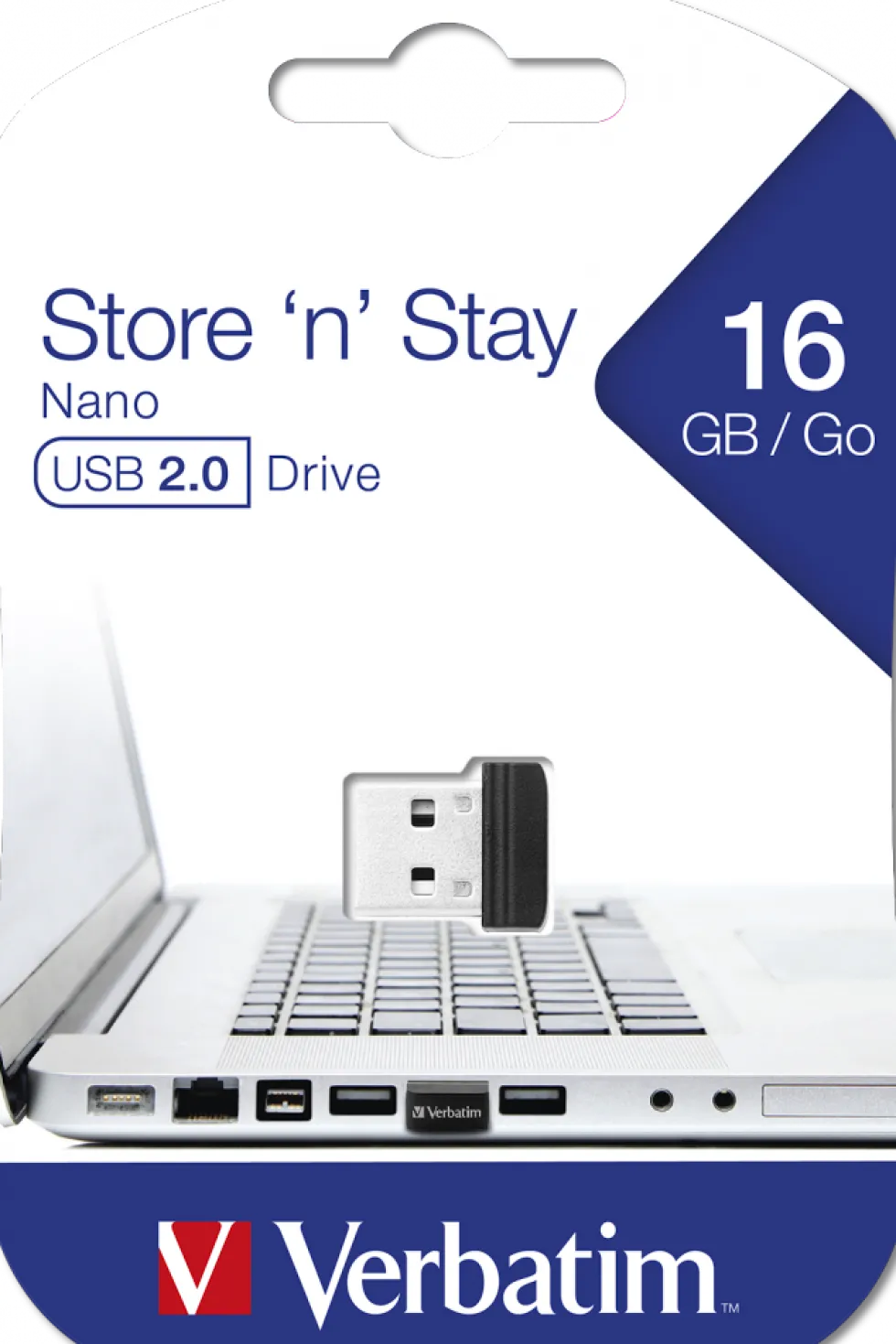 USB 2.0 Store 'n* Stay Nano 16GB, Black