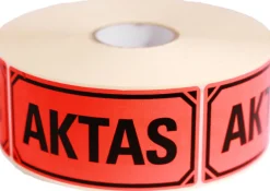 Varningsetikett Aktas 1000/rl